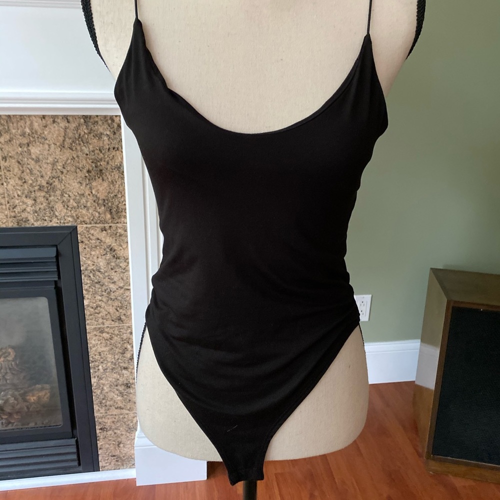 Black womens body suit